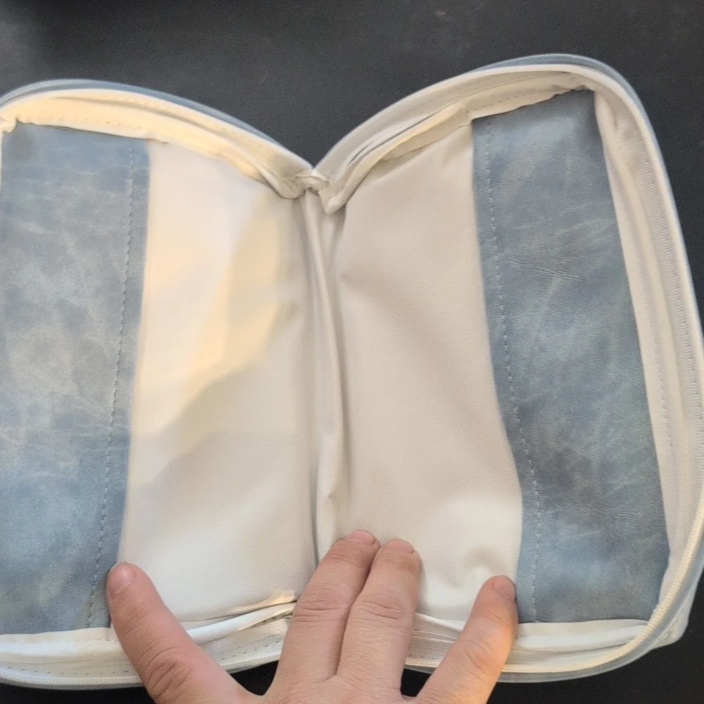 Blue Vinyl Bible Cover NWT